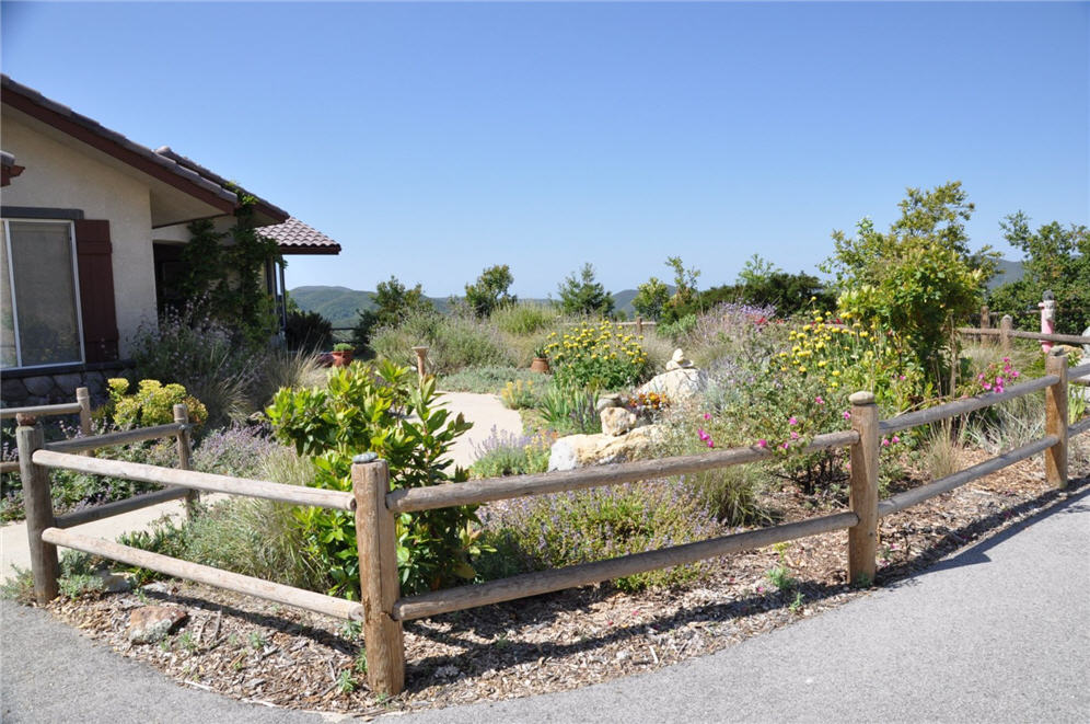 Split Rail Fence and Garden